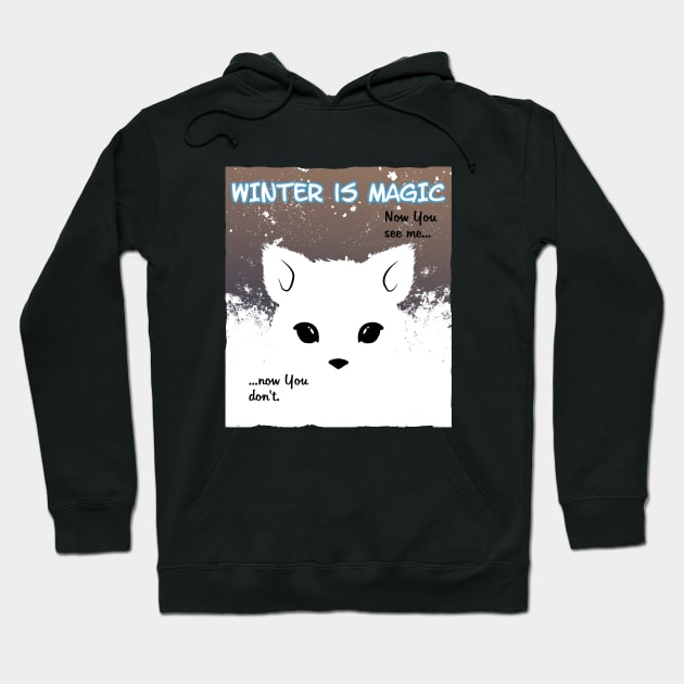 Snow Fox Winter Magic Hoodie by NicGrayTees